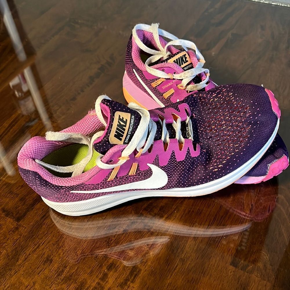Nike Women's Air Zoom Structure 20 Running Shoe 849577-504 Purple/Pink - Sz 11.5